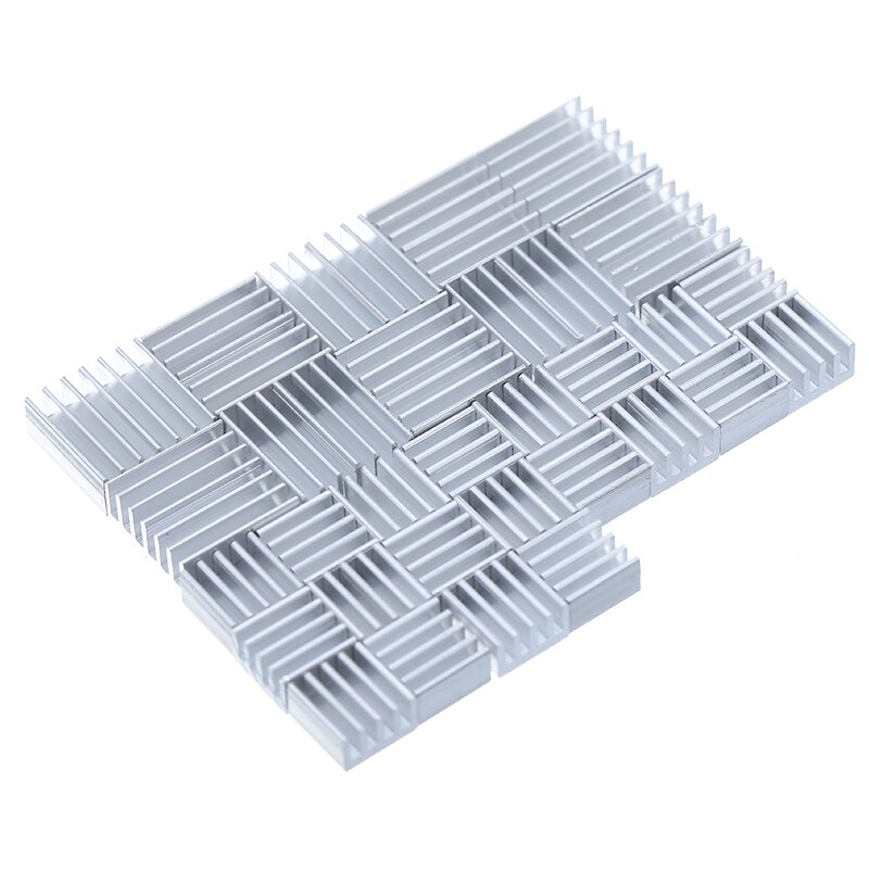 30Pcs Aluminum Heatsink Pi 3 Heatsink Fans Cooler Radiator Heat Sink for Raspberry Pi Ver. 2.0 Model B&amp;VGA RAM Memory Cooler