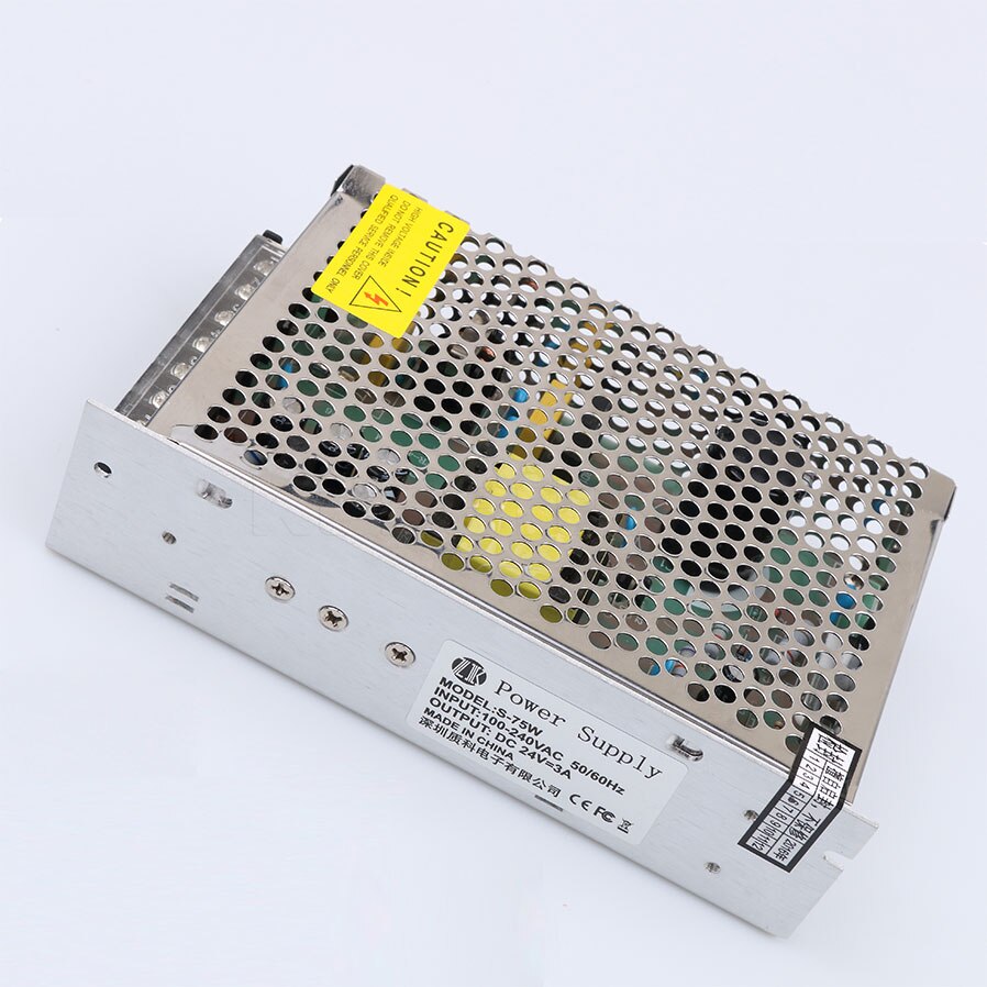75W Switching Power Supply DC 24V 3A LED Strip LED Driver Transformer Light Display AC100-240V Input