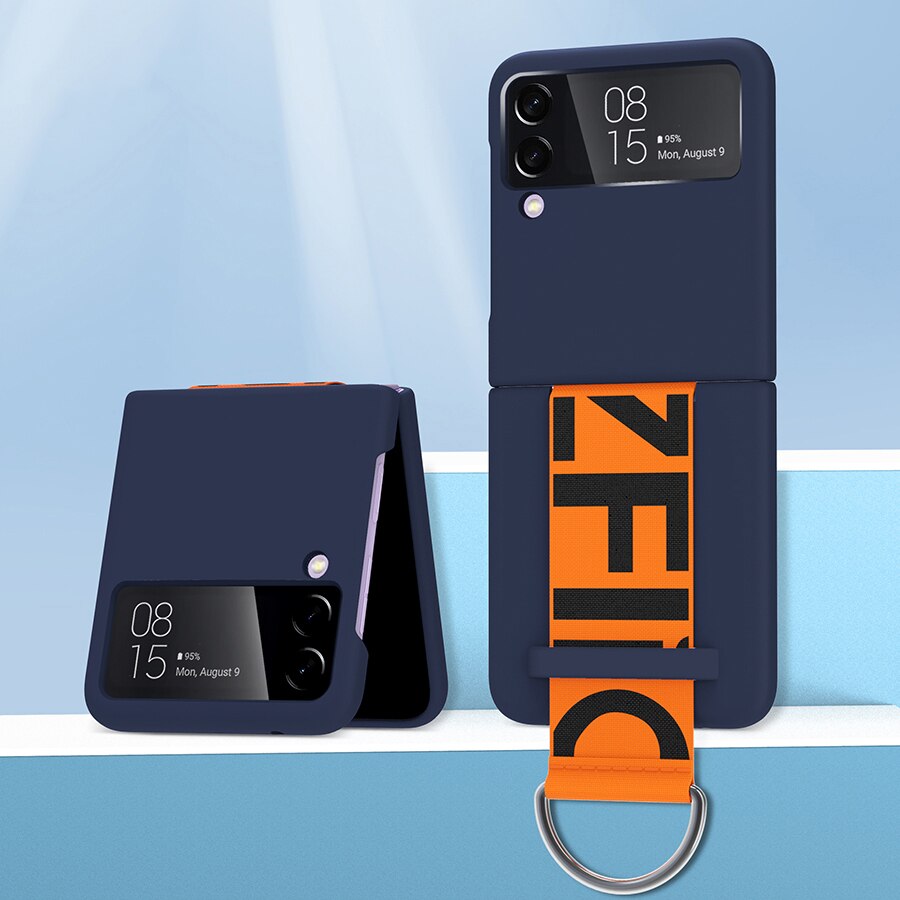 Schutzhülle mit armbandring für samsung Galaxis z kippen 3 5g stoßfest, luxuriös, mit schnalle, robustem, mattem pc-Startseite für kippen 3