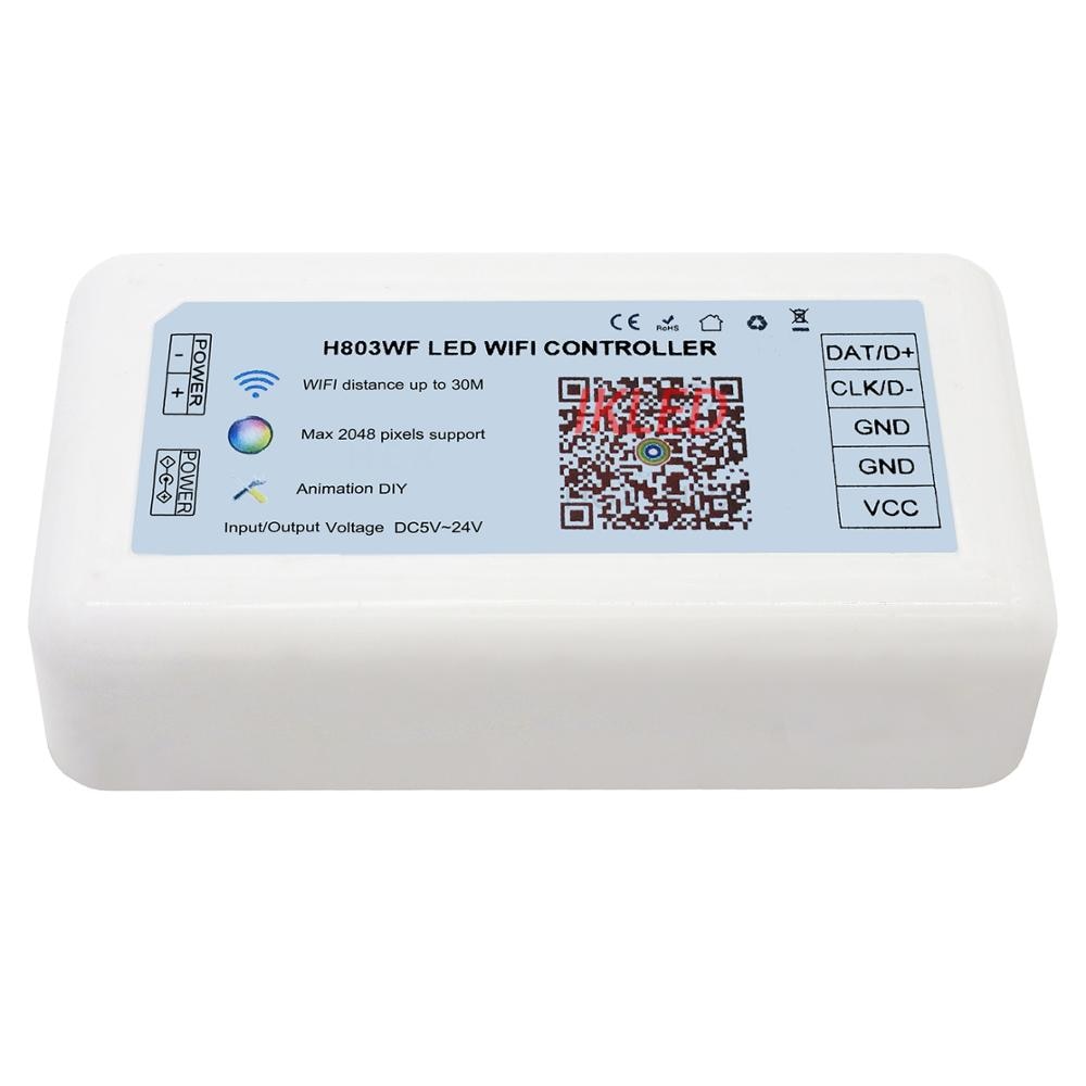 led artnet wifi controller,1 port drives 2048 pixels,APA102,DMX512,WS2812,UCS1903,SM16703 controller,android app,support artnet