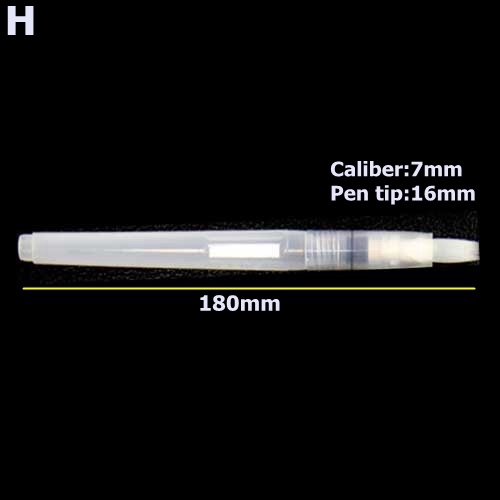 Water Brush Ink Pen for Watercolor brush pen Calligraphy Painting Illustration Pen Stationery Refillable Drawing Art Supplies: H