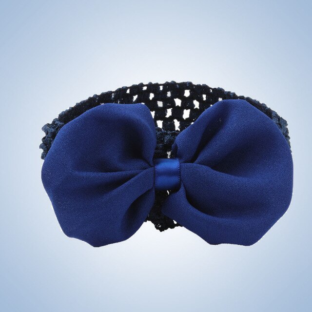 Bandeaux à fleurs pour bébé fille, accessoires de photographie, nœud, paillettes, grandes fleurs, élastique, large, pour cheveux: Bleu profond