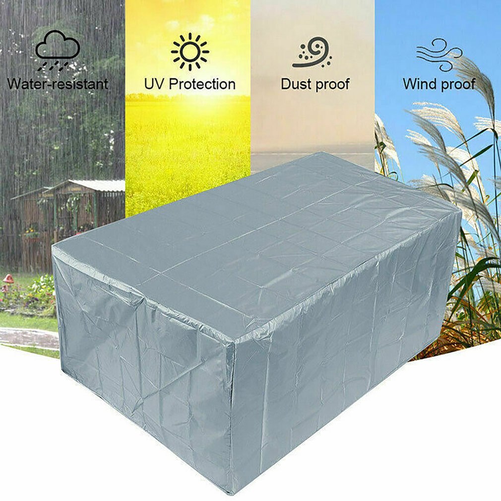 210D Oxford Cloth Furniture Dust Cover Outdoor Furniture Waterproof Protective Cover Fade Resistant Cover