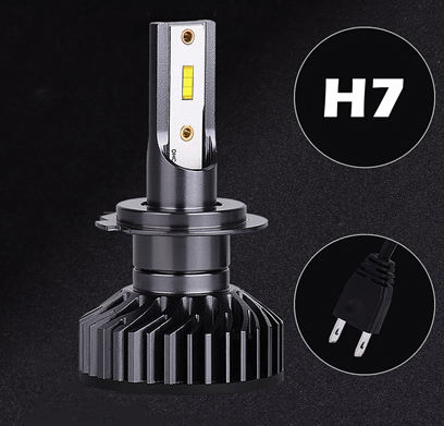 2PCS H7 LED H4 Auto Koplamp Lamp 48000LM 120W COB H1 H8 H9 H11 Licht LED koplampen voor Voertuig Auto CANBU 12V 6000K: YELLOW