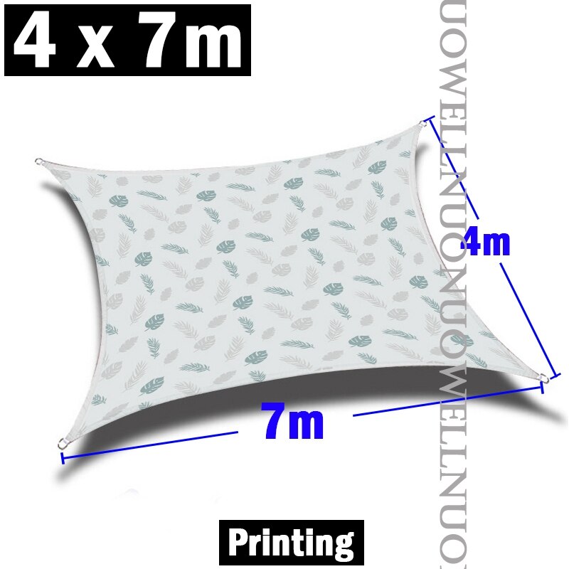 Beautiful Garden Sun Shade Sail Rectangle Waterproof Awning For Outdoor Garden Beach Camping Patio Pool Car Sunshade Sails