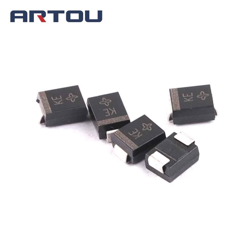 Lot De 10 Diodes SK56B-LTP 60V 5A – Montage Surface DO214AA (SMB) – RoHS, Ruban Découpé
