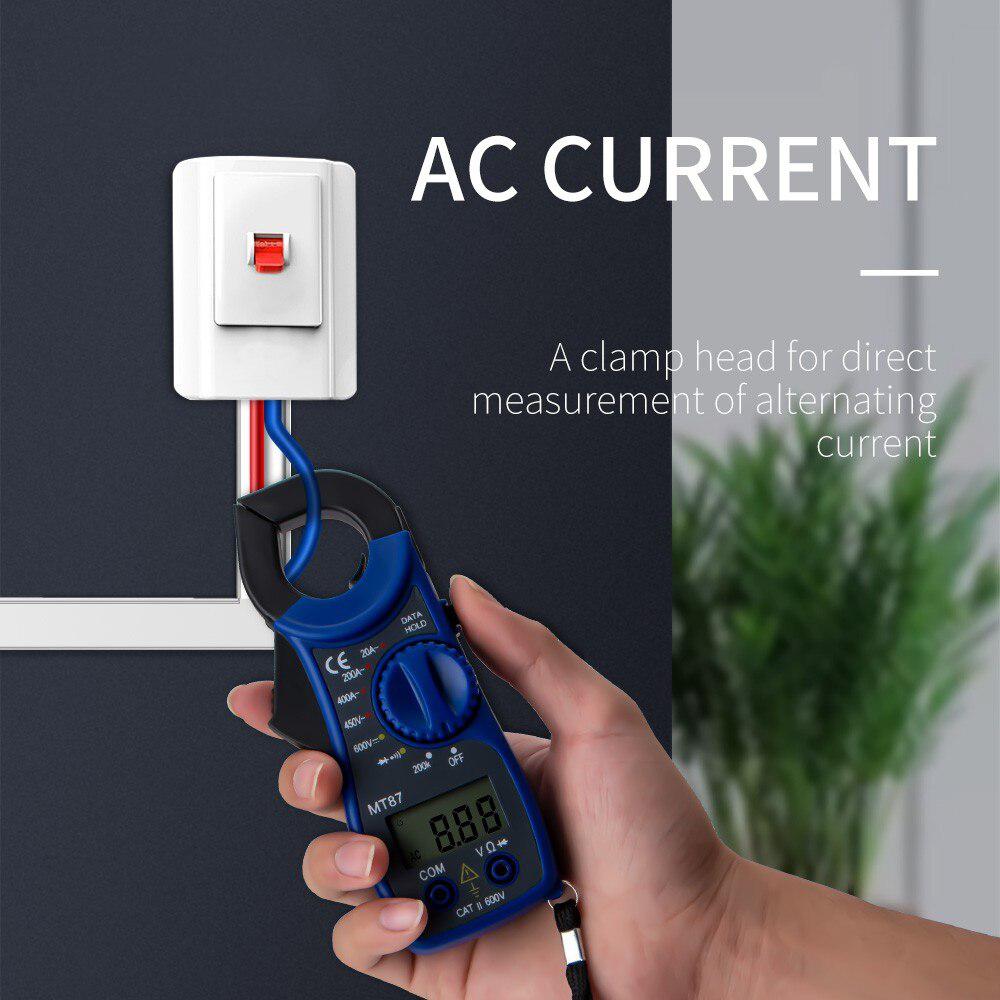 Draagbare  mt87 digitale stroomtang multimeter gelijkstroom wisselstroom spanning tang weerstand amp ohm tester elektronische