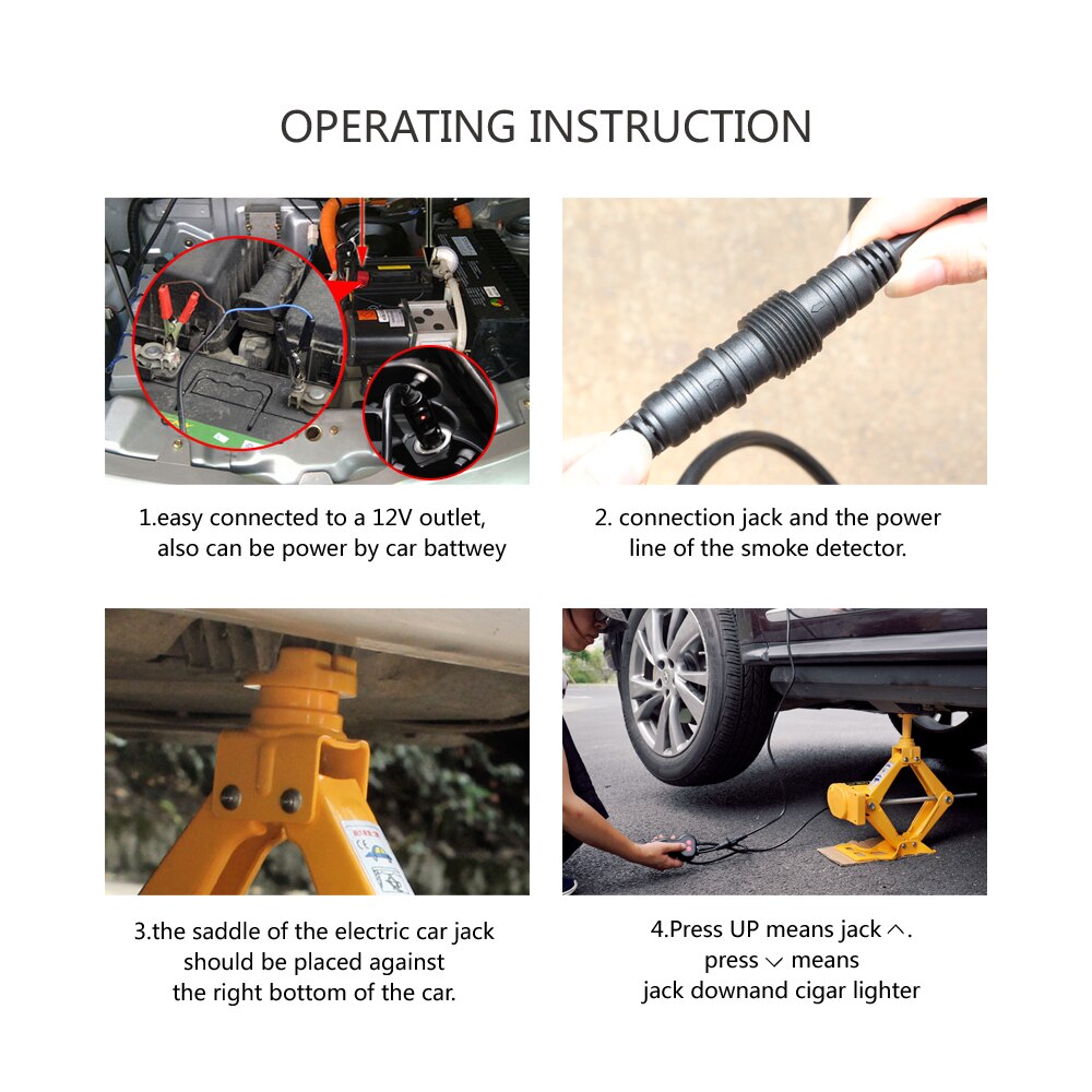 Portable Car Jack 3Ton 12V Electric Jack Auto Lift Scissor Jack Lifting Machinisms Lift jack