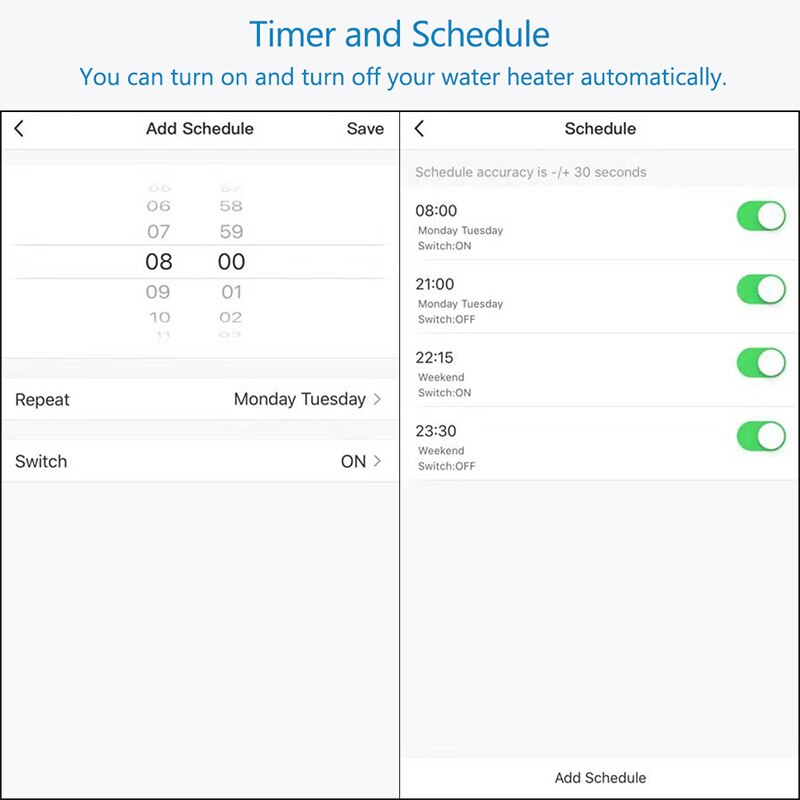 Eu Wifi Boiler Boiler Schakelaar 4400W Wifi Smart Boiler Voor Google Home Alexa Echo