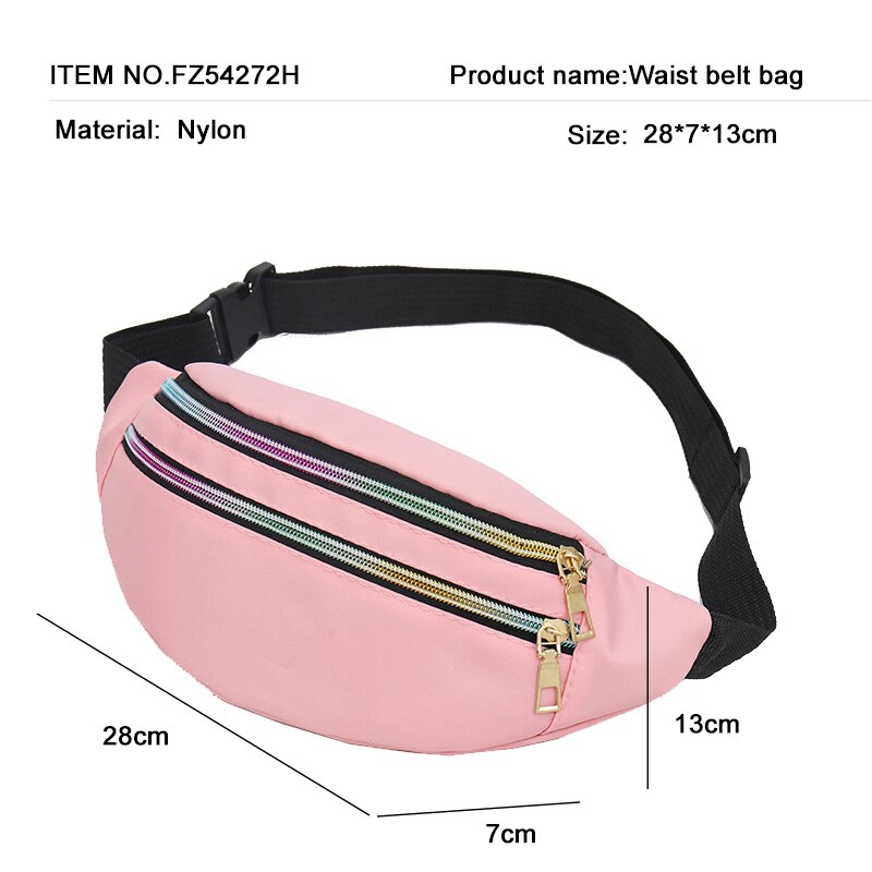 Waist Bag Leopard Fanny Pack Harajuku Style Women's Belt Bag Murse Banana Bum Bag Sling Chest Bag for Travel Dailylife