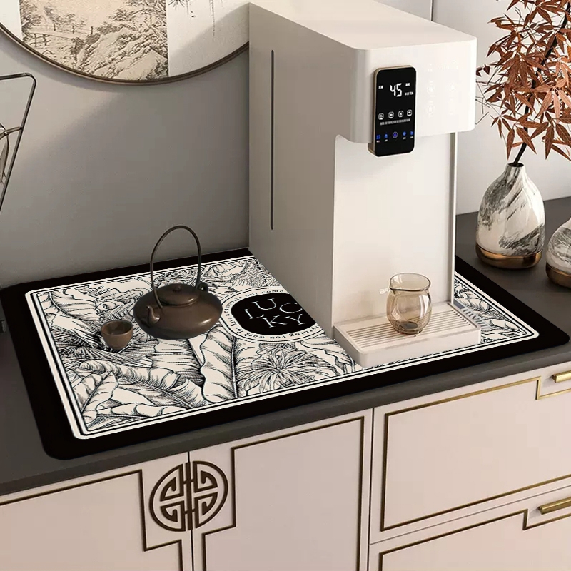 Keuken Aanrecht Waterabsorberende Mat Schotel Droogmat Super Absorberende Mat Grote Koffie Water Cup Aftappen Placemat Droogmatten