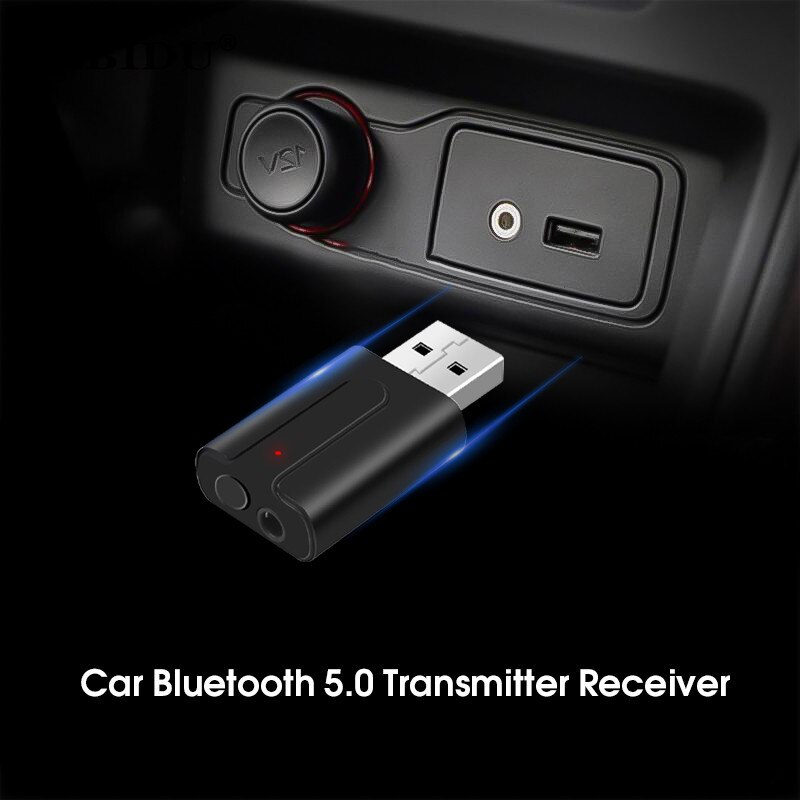 Commutateur de à un bouton, Bluetooth 5.0, récepteur Audio, émetteur de musique stéréo sans fil, 3.5mm, prise AUX RCA USB, adaptateur Bluetooth