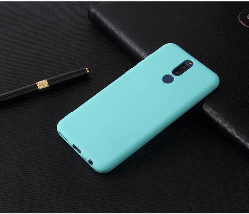 Para Xiaomi Redmi 8 8A Note 8 8T Pro mate colorido silicona TPU funda para Redmi Note8 Pro 8 8A color caramelo funda suave: silicio / Azul cielo