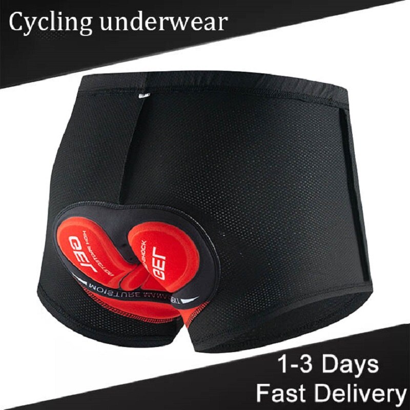 Ademend Fietsbroeken Ondergoed 5D Gel Pad Shockproof Fiets Underpant Mtb Racefiets Ondergoed Man Shorts