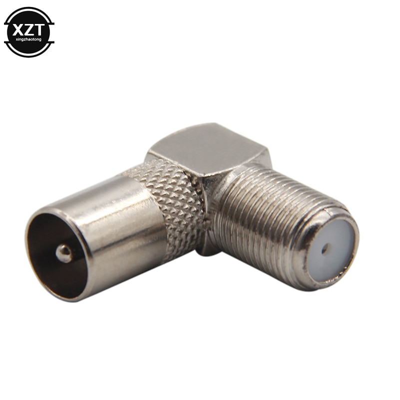 2/6×F Female To 9.5Tv Male Rf Tv Antenna Cable Right-Angle Connector Adapter 6Pcs 2/6×F Female To 9.5Tv Male Rf Tv Antenna Cable Right-Angle Connector Adapter 6Pcs