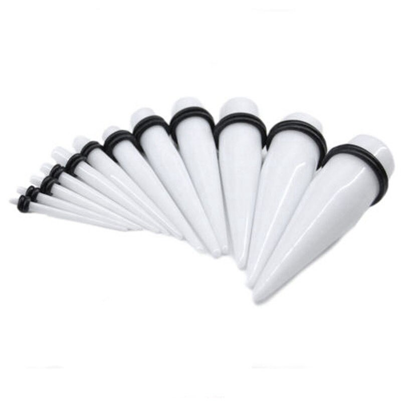 Expansores Oreja Piercing Oor Body Sieraden Brancard Uitbreidingen Dilations Oor Gauge Tapers Stekkers Met Siliconen Ring 1.6Mm-16mm