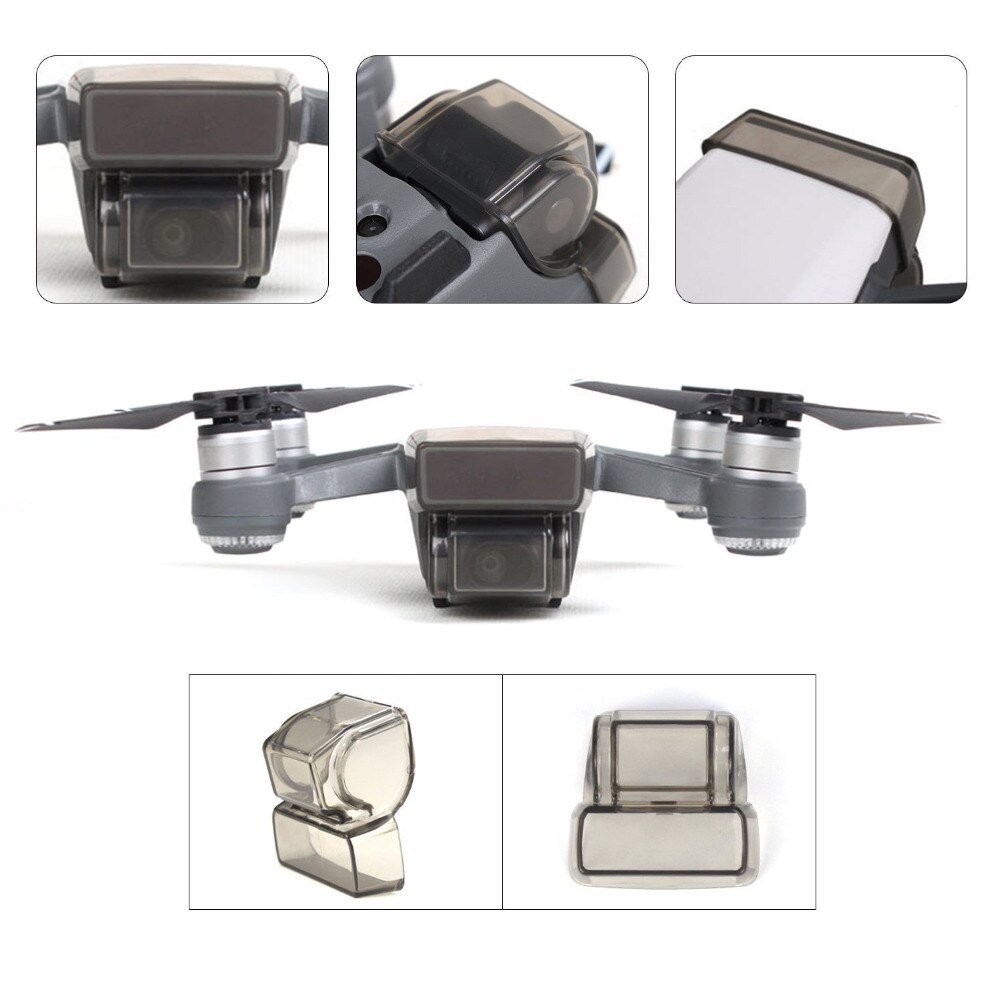 Integreret dækselhætte til dji gnistgimbal / kamera / objektivdæksel front 3d sensor skærmbeskytter støvtæt drone tilbehør