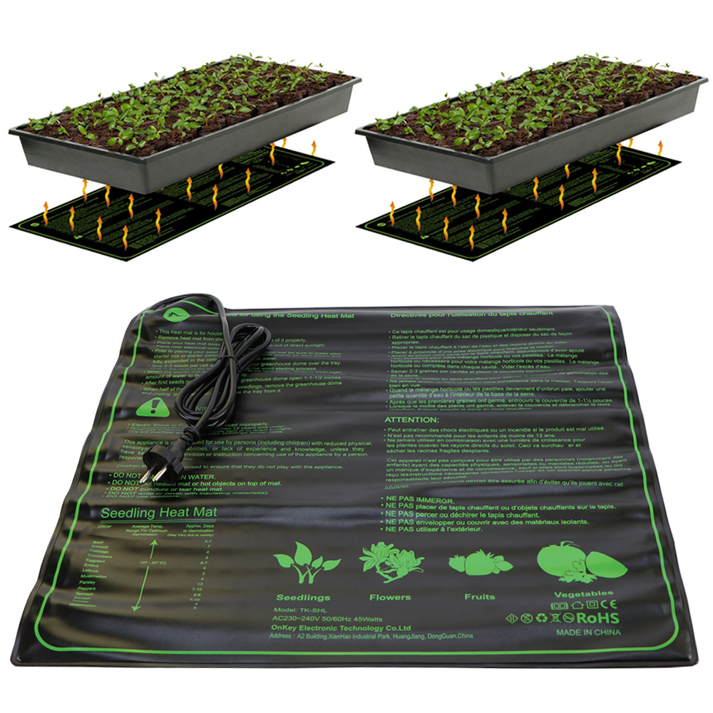 Seedling Heating Mat 3 Sizes Waterproof Plant Seed Germination Propagation Clone Starter Pad US UK EU AU Plug Garden Supplie