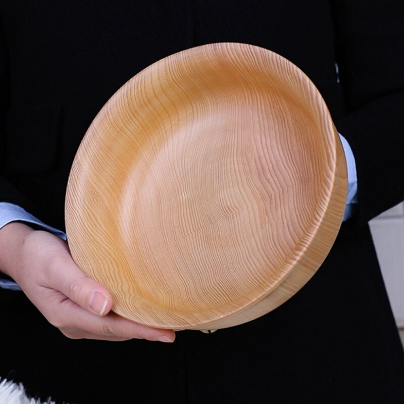 Wooden Bowl Soup Bowl Salad Bowl Instant Noodle Bowl Rice Bowl Snack Bowl Household Thick-Bottomed Bowl