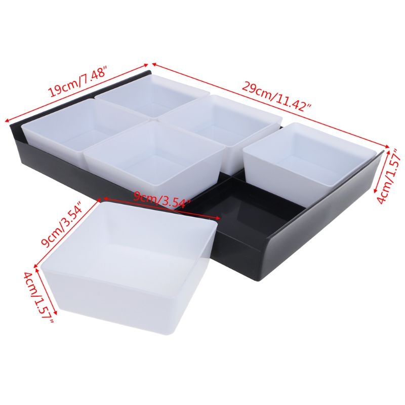 Multifunctionele Japan Stijl Fruitschaal Dienblad Creatieve Platen Opbergdoos Voor Snacks Noten Desserts