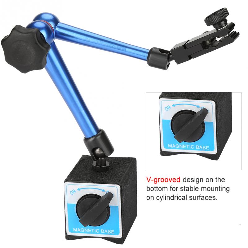 Flexible Magnetic Dial Indicator Stand Base Holder for Dial Test Indicator Gauge