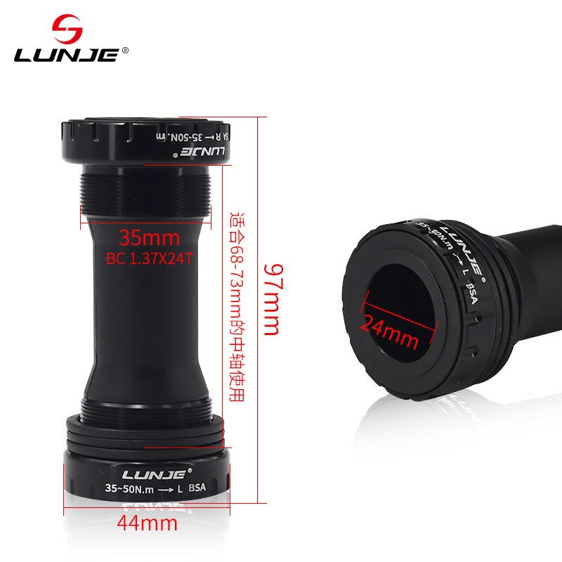 Bottom axle integrated bicycle bottom bracket thread 68-73 bottom bracket BC1.37*24T