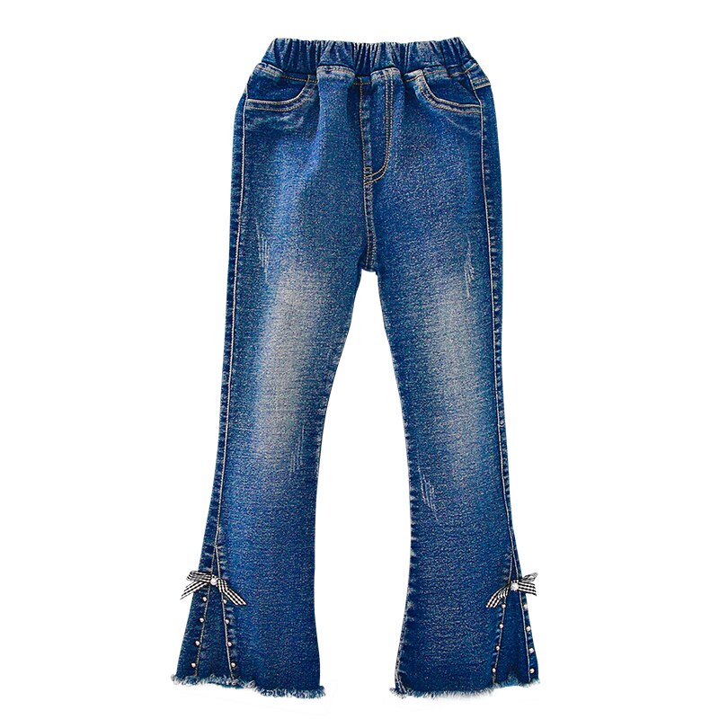 Jean fille pantalon Slim moulant botte coupe bas pantalon Denim enfant pour enfant vetement enfant adolescent 6 8 10 12 14 ans