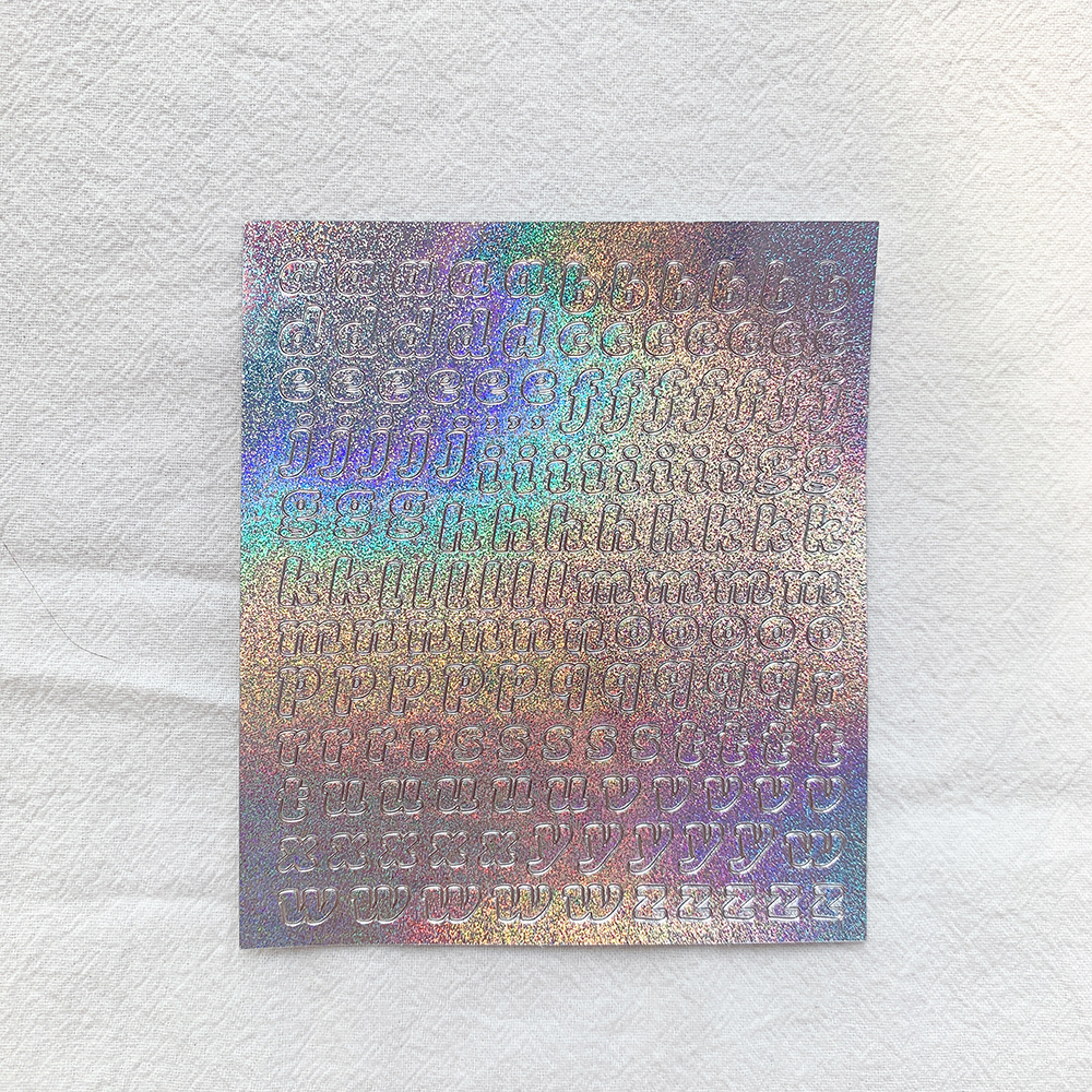 Glitter Alphabet Sticker Korean Aesthetic Sticker For K-pop Toploader Decor DIY Scrapbooking Journal Diary Supplies Stationery: 5