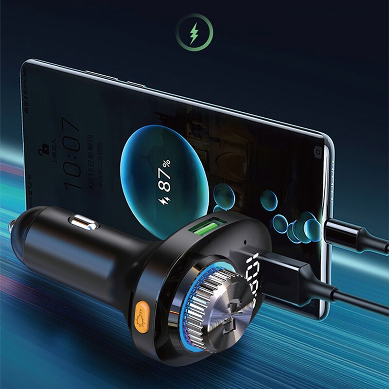 bluetooth coche manos libres coche transmisor bluetooth coche manos libres bluetooth telefono coche Receptor Adaptador de Audio para coche, accesorios Aux Bluetooth para música, reproductor Mp3, Cargador Usb