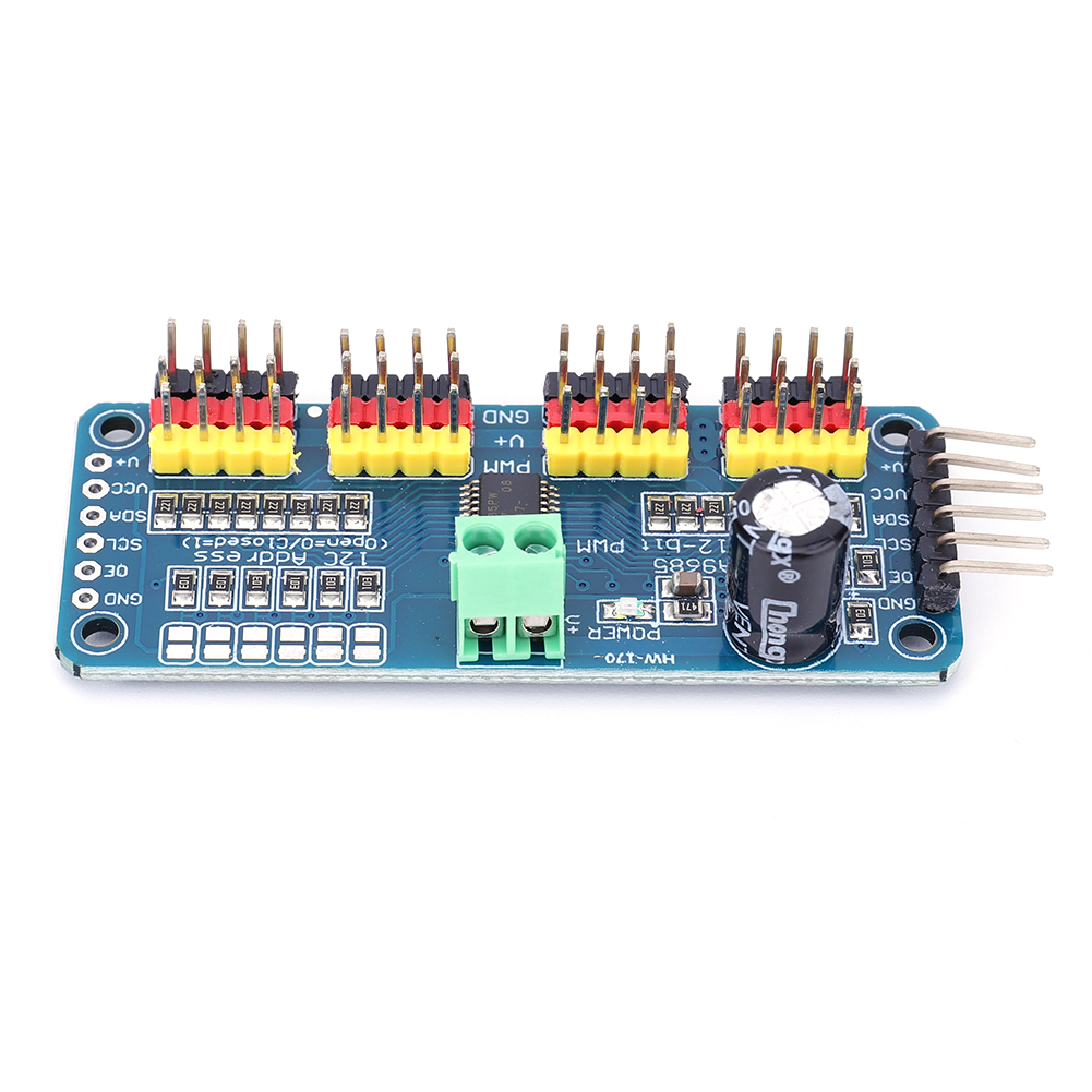 PCA9685 Roboter Regler IIC Schnittstelle 16 Kanal 12-bisschen PWM Servomotor Schild Treiber für Arduino Roboter/Himbeere Pi
