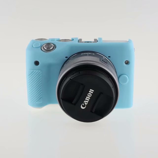 Silikon Rügestochen Gummi Kamera Tasche Körper Abdeckung fallen Haut DSLR Für Kanon EOS M3