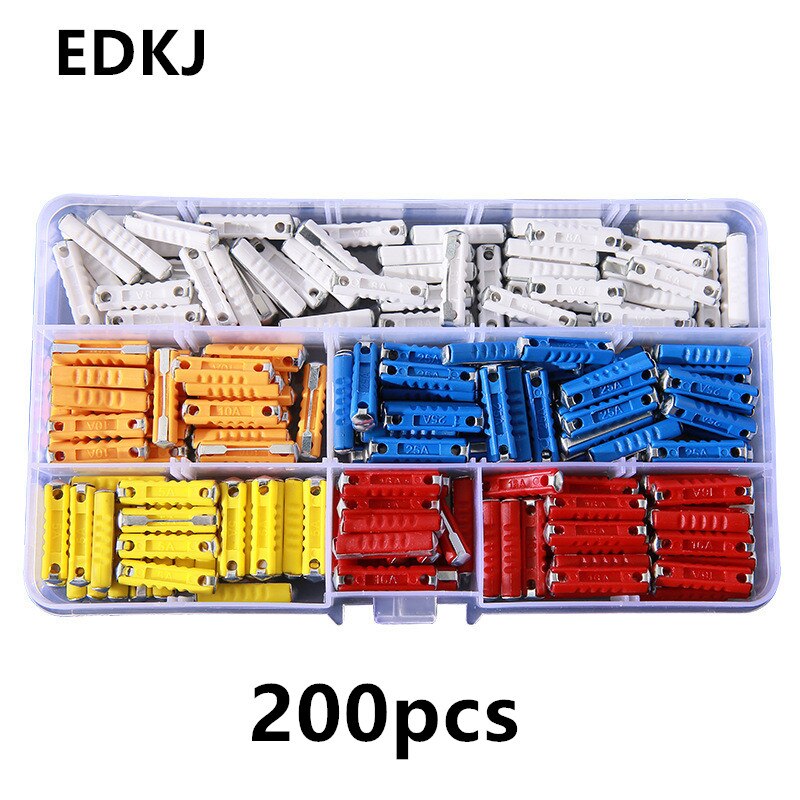 200PCS Continental Fuses Torpedo Bullet Fuse Classic Car Fuse Kit Car torpedo fuse box Car torpedo fuse box