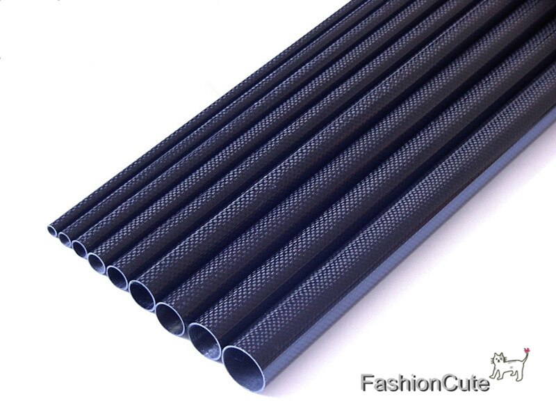 1 Paar 2 Stuks Od 16Mm X Id 14Mm X 500Mm 16X14X500Mm 3K Carbon Fiber Buis Matte Voor Fpv Multicopter Quadcopter Armen