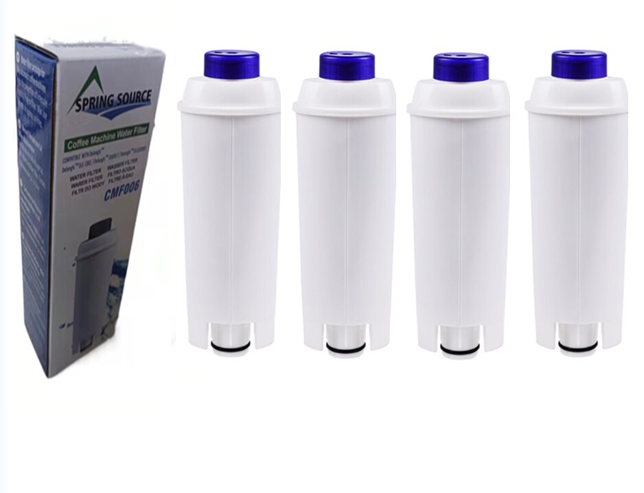 TÜV SÜD Certified DLS C002 Coffee Water Filter, Compatible with De'Longhi 5513292811, CFL-950, SER3017, ECAM/ESAM/ETAM Series,: 4pcs