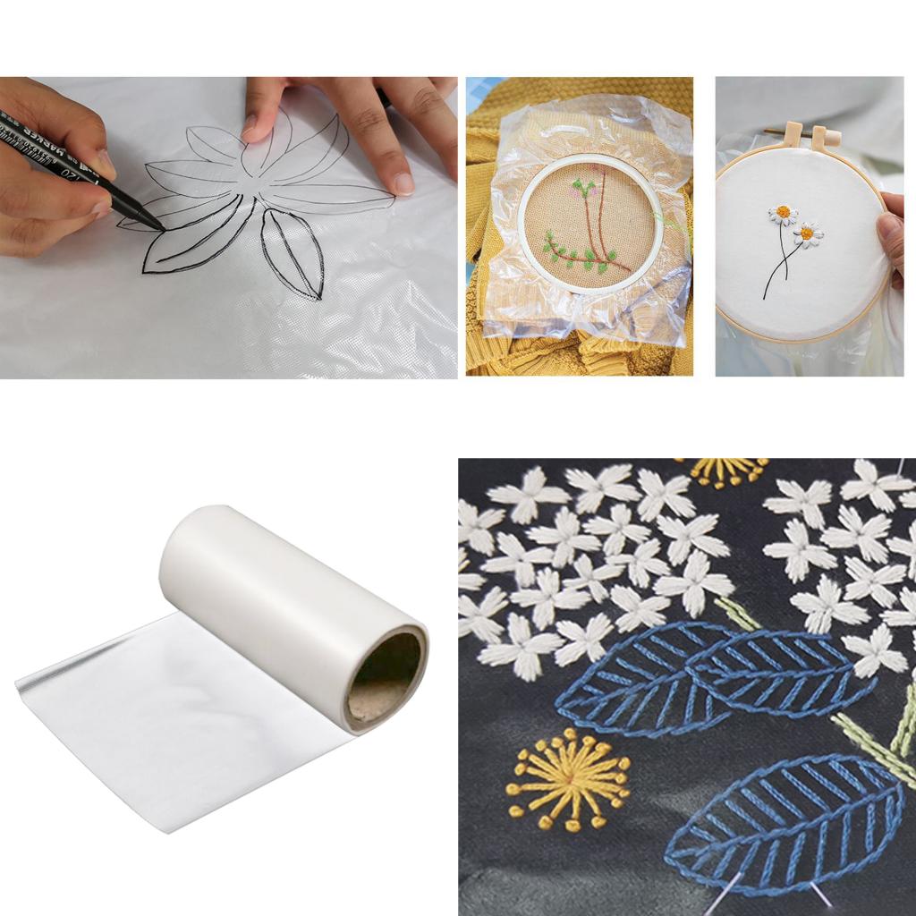 1 Yard Roll Water Soluble Machine Embroidery Stabilizer Embroidery Accessory