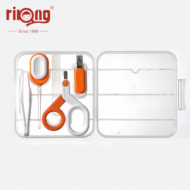 Baby Nagelverzorgingsset - Roestvrij Staal Trimmer & Schaartje - Effen Patroon: Rk -x4028- willekeurig