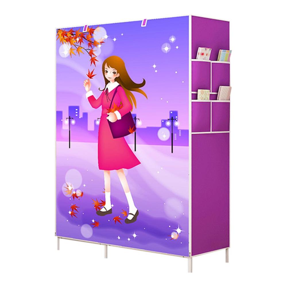 Simple Wardrobe Storage Closet Hanging Wardrobe Reinforcement Combination: Default Title