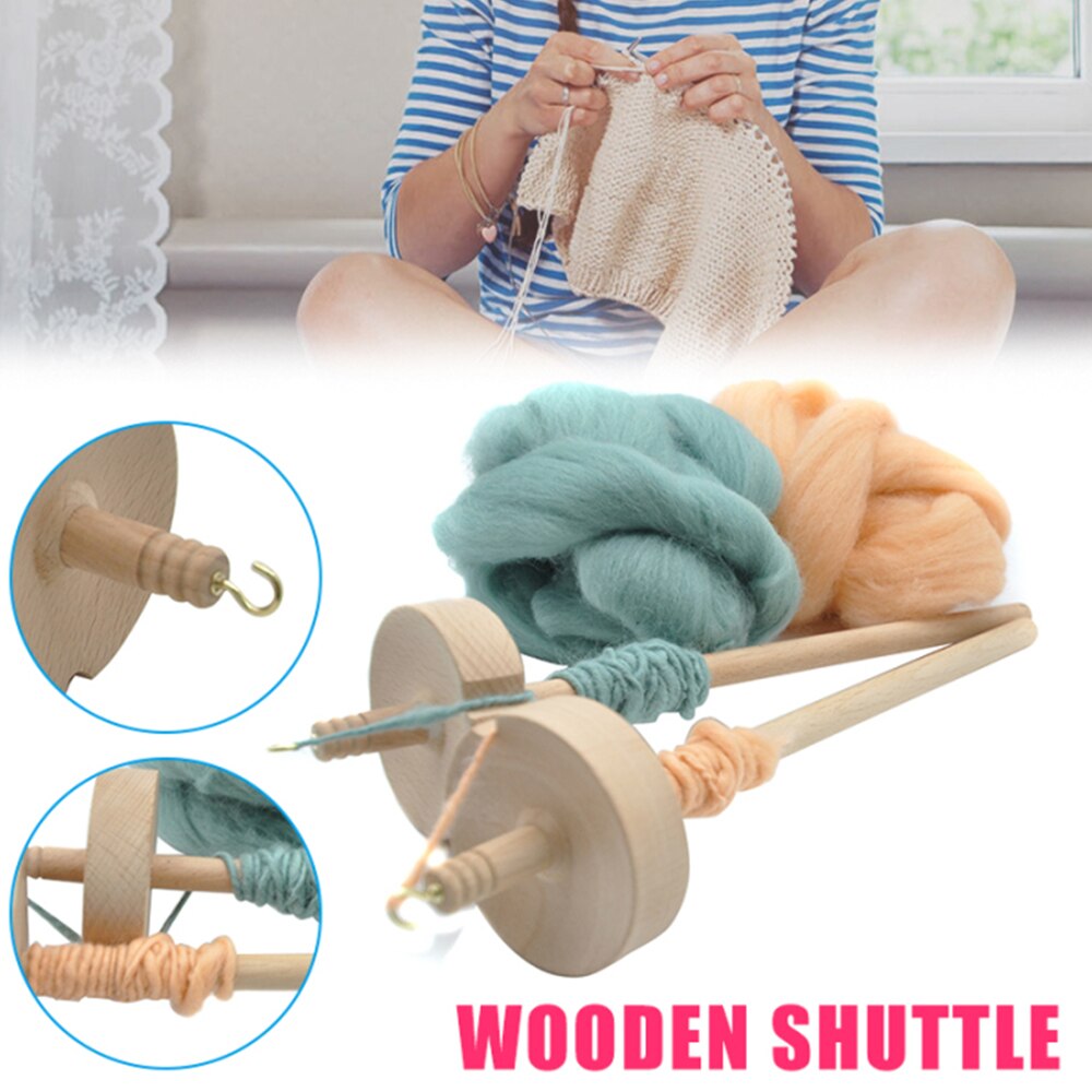 Husillo de madera tallado a mano, herramienta de costura para principiantes, bricolaje, artesanal