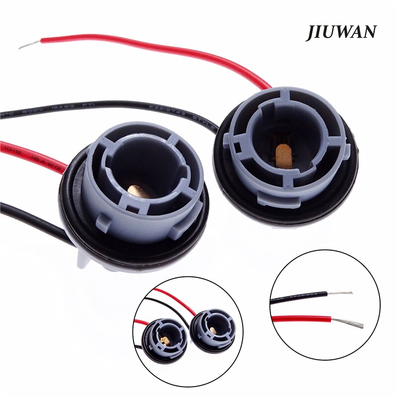 2Pcs 1156 Bulb Socket Adapter Connector Auto Gloeilamp Base Led Richtingaanwijzer Lamp Kabelboom Connector Auto Licht accessoires