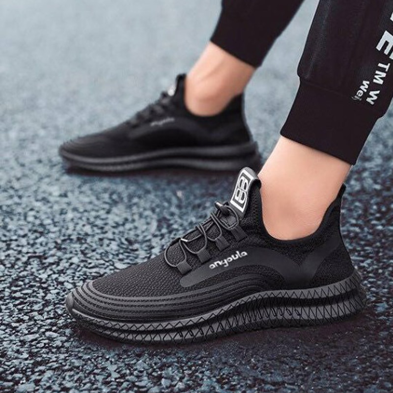 Løbesko til mænd sommer sportssko mænd jogging fodtøj udendørs letvægts åndbar mænd sko sok mænd sneakers