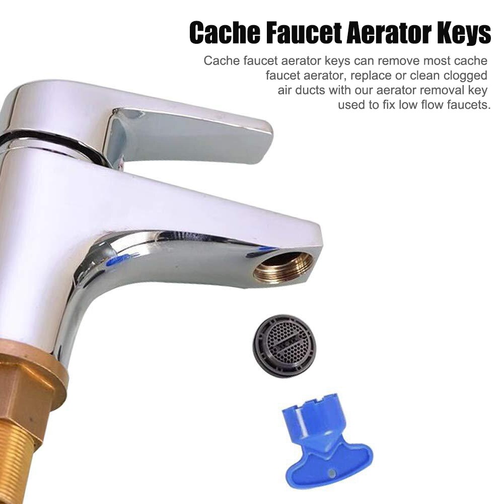 5 pièces clé manuel bassin salle de bain Cache robinet aérateur clés réparation fournitures enlèvement outils maison cuisine bricolage ABS