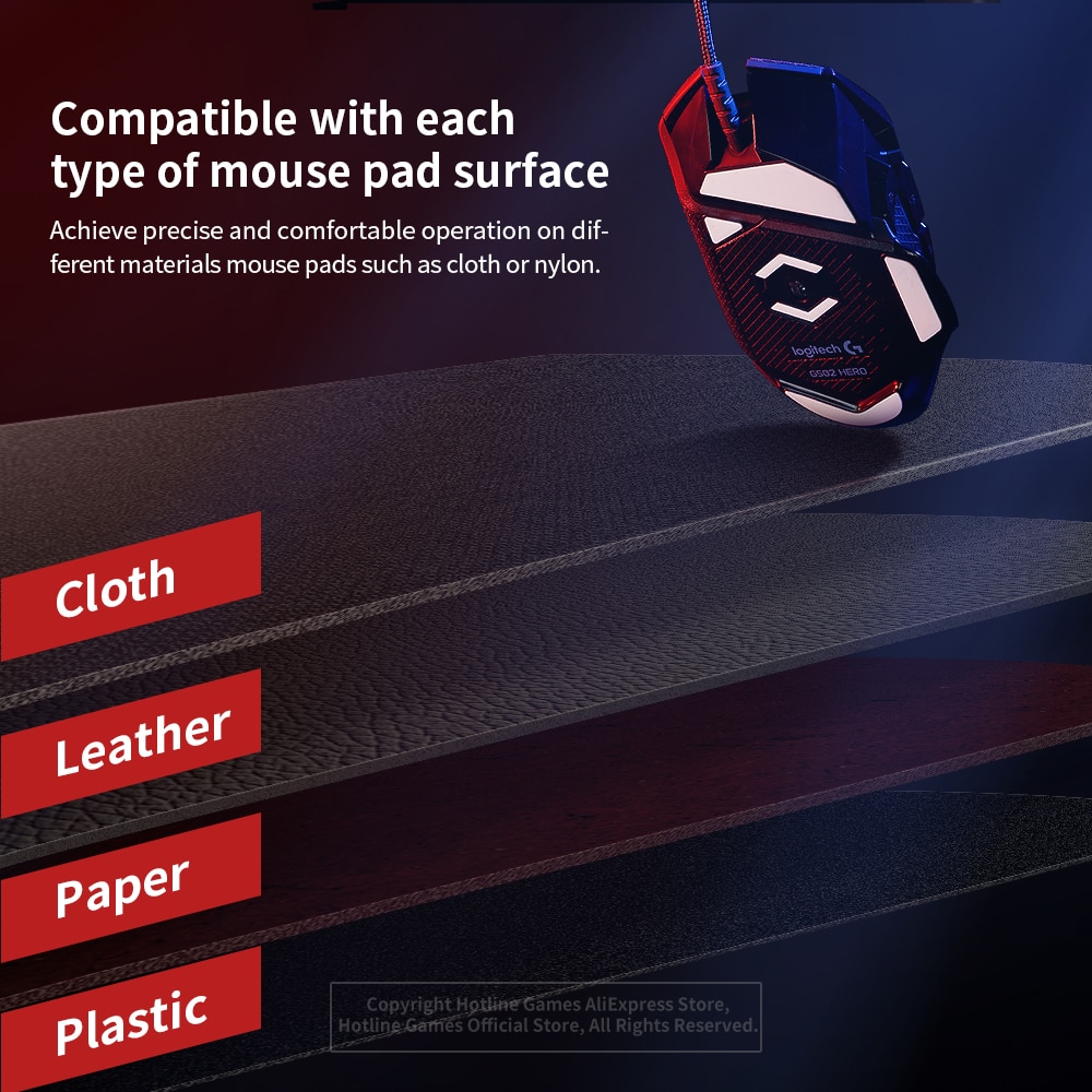 2Sets Holtine Games 3.0Plus Rounded Curved Edges Mouse Skates for Glorious Model O / Model O- Gaming Mouse Feet Pad Replacement