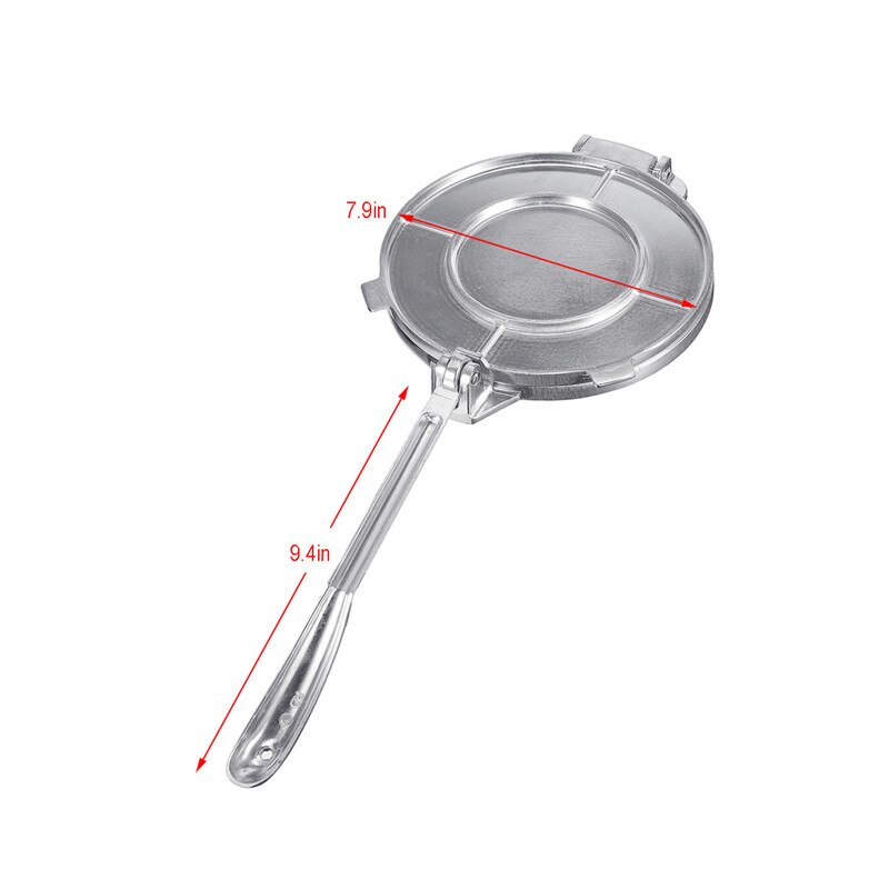 Prensa para tortillas de 20cm para restaurante prensa para masa, herramientas de servicio para restaurante pesado, fabricante de tartas de Tortilla de aluminio comercial, 1 ud.