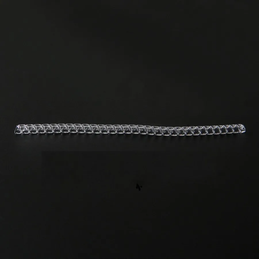 10 cm 4 storlekar spiral åtdragare ring storlek transparent silikon justerare för lösa ring smycken skydd: Tunn platt tråd