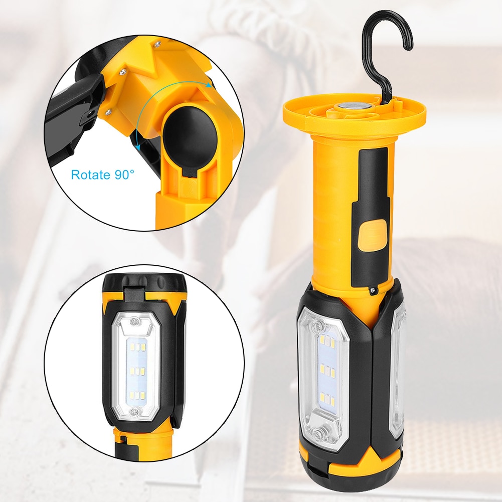 Camping Battery Powered Magnetic Base Portable Hand Lamp LED Work Light Maintenance Car Repair Multifunction Emergency Foldable