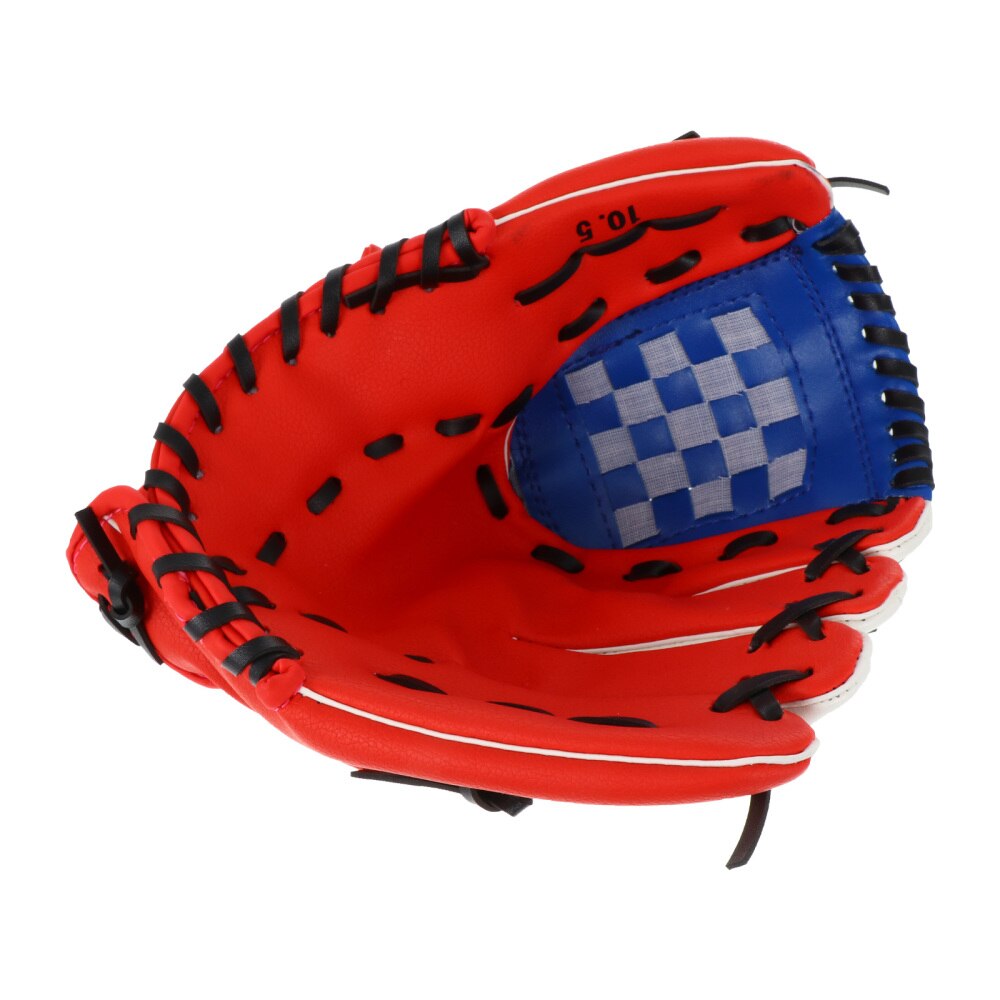 1Pc Baseball Glove PU Thickened Glove Pitcher Training Glove Infielder's Glove: Red S