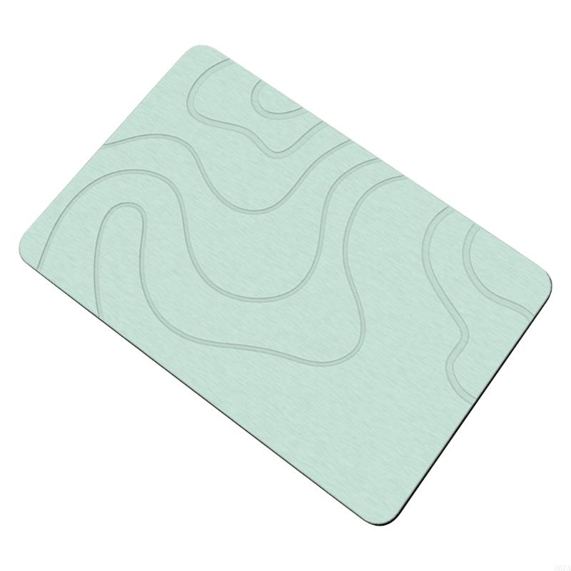 367A Badmat Sneldrogende Diatomeeënaarde Badmat Sterk absorberende badkamerdeurmat: green / 400MMx600MM