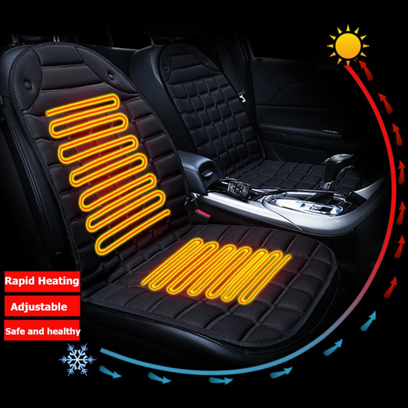 Seat Warmer 12V Verwarmde Stoelverwarming Zachte Auto Zitkussen Auto Bekleding Met Temperatuurregelaar Universele 1 Pc