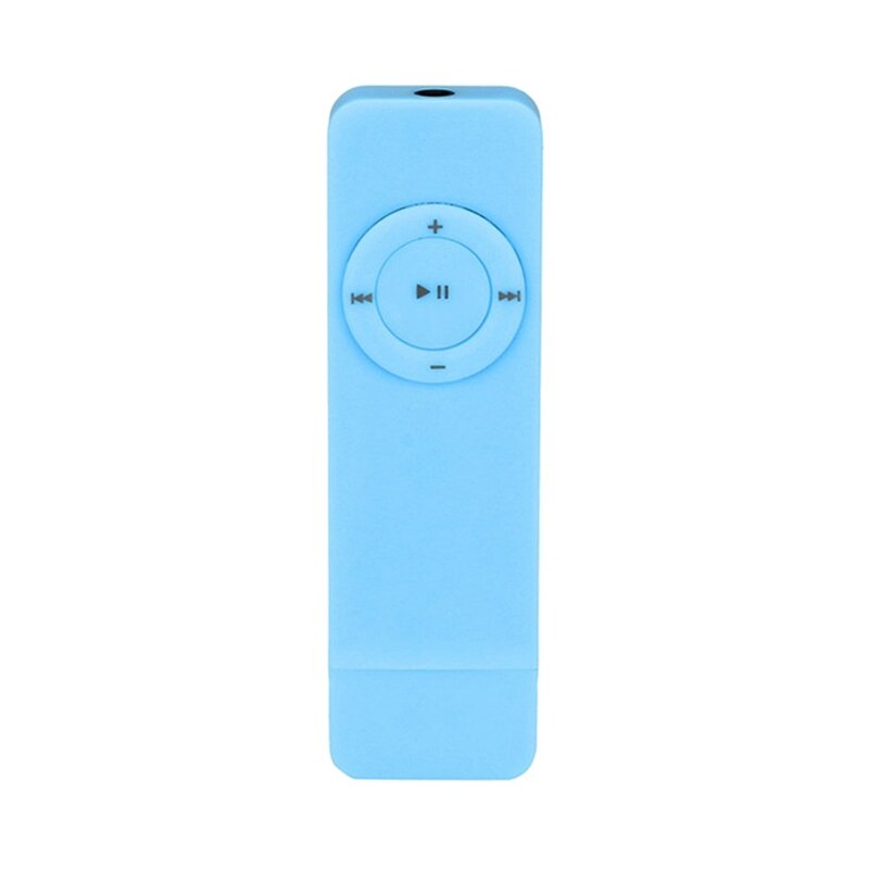 Mini MP3 Player Fashionable Portable Strip Sport Lossless Sound Music Media Support Up To 32GB Micro-TF Card: Blue