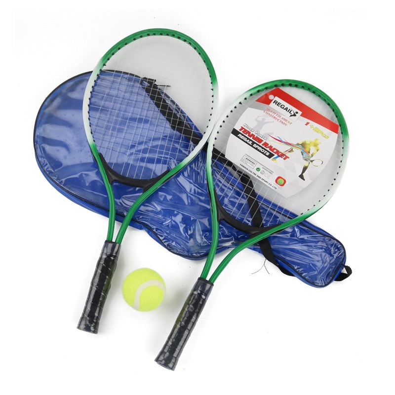 2 Stuks Kinderen Tennisracket Voor Training Raquete De Tennis Carbon Fiber Top Staal Materiaal Tennis String Outdoor Sport